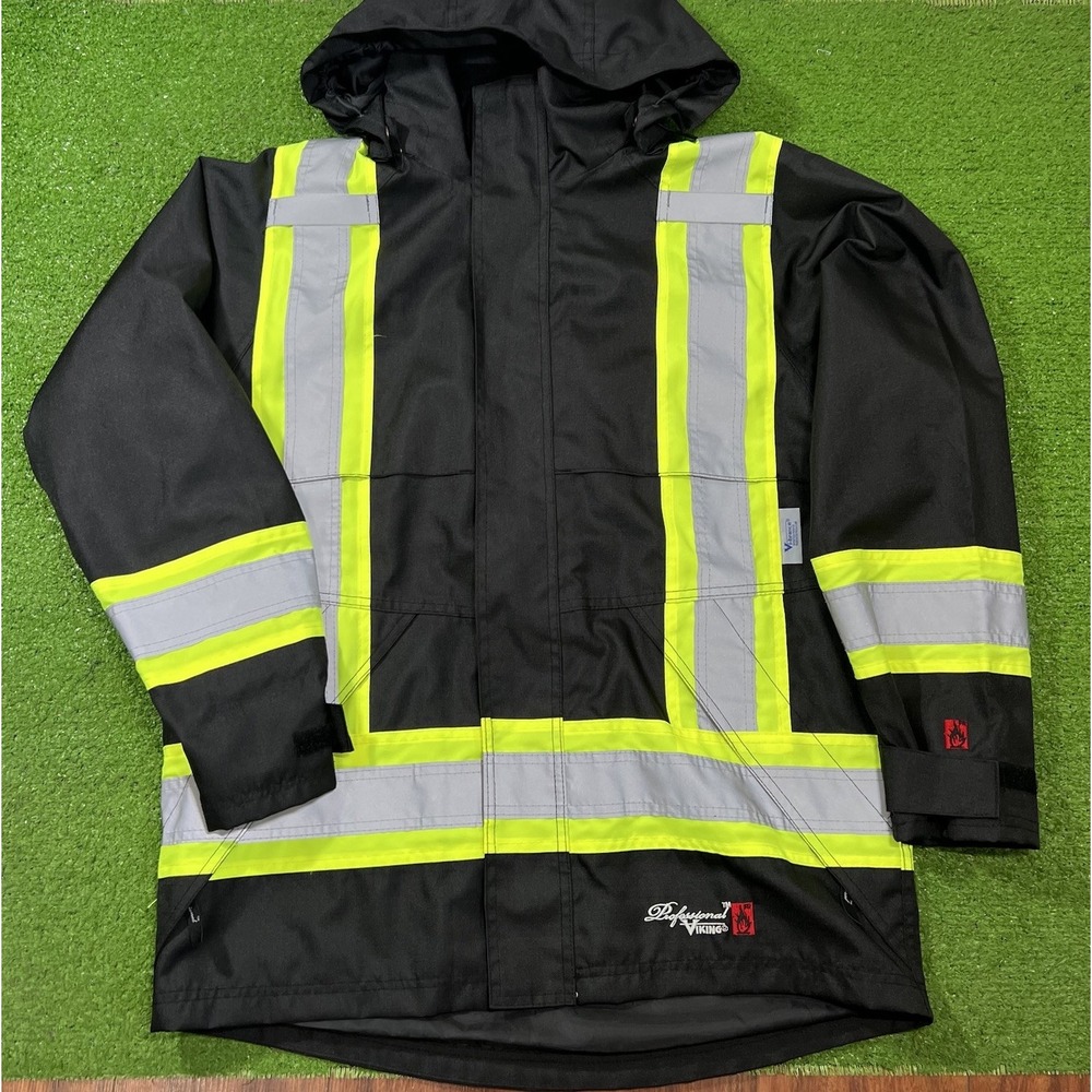 Viking Journeyman 300D FR Hi-Vis Flame Resistant Work Jacket S CSA Z96 Ripstop